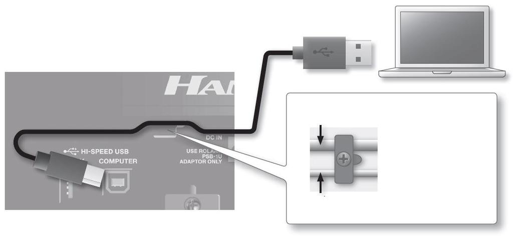 Zapojení HandSonic do počítače Jestliže zapojíte HandSonic do počítače, můžete nahrávat svou hru na HandSonic, do počítače, ve formátu audio souboru nebo jako MIDI, popř.