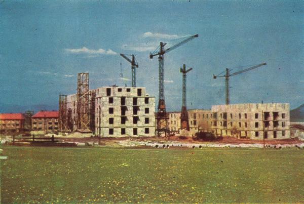 Jaroslava Pokorného z 50. let. (Reprodukce: Architektura ČSSR XXVII, 1968, č.