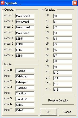 LED4 LED5 LED6 LED7 LED8 v intervalu 0,4 sec. Pokud je stisknuté tlačítko 3 -> blikají postupně LED1 LED 2 LED 3 LED4 LED5 LED6 LED7 LED8 v intervalu 0,2 sec.