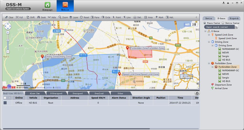 Virtuálníbariéry Umíme v rámci e-map nastavit různé oblasti jako oblast s Various