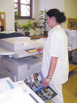 POLYGRAFICKÉ STŘEDISKO Záběry z jednotlivých pracovišť
