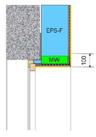 Zateplovací systémy třídy reakce na oheň A1 nebo A2 je dále nutné provést: - mezi jednotlivými objekty v šířce min. 0,9 m. - na stěnách a podhledech průjezdů a průchodů.