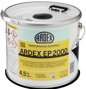 Na zpevnění či penetraci podlah ARDEX EP 2000 se zásypem.