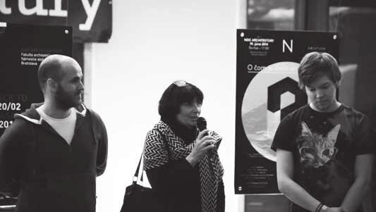 Noci architektúry a výstavy plagátov Tím Archtung doc. Ľubica Vitková a prof.