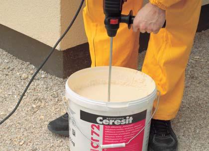 Minerálne omietky aplikované v systémoch Ceretherm VWS a Ceretherm WM sa vyrábajú ako suchá omietková zmes, ktorá sa pripravuje až na mieste zatepľovacích prác.