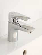 Ergonomicky sofistikované Konstrukce a ergonomie KLUDI Pure & Solid jdou ruku