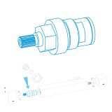 pro horkou vodu mosaz 1 ks 332427,322427 CUBITO H3914240000011
