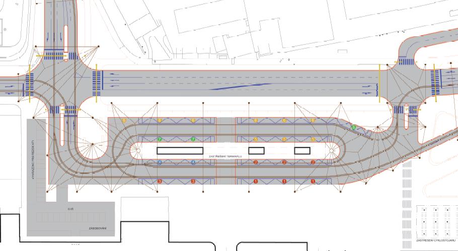 Výstavba trolejbusových tratí na území města Pardubic Multimodální uzel