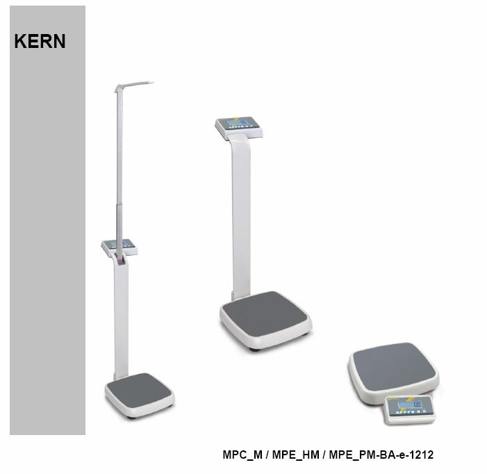 KERN & Sohn GmbH Návod k použití Osobní podlahové váhy