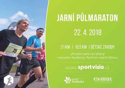 ročník Jarního půlmaratonu. Do poetického prostředí přírodního parku Včelný si můžete přijít zaběhat 22. dubna. Připraveny budou závody na 21 km, 10,5 km a dětské závody.