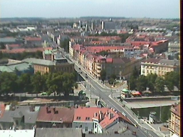 Pohled z Bílé věže na Gočárovu