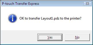 Přenos šablon pomocí programu P-touch Transfer Express