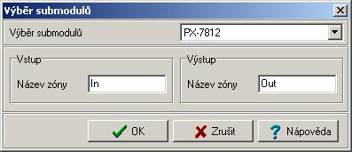 2. Základní moduly PLC FOXTROT Obr.2.2.4 Výběr režimu UPD na kanálu CH2 Otevře se okno Výběr submodulů (obr.2.2.5, obr.2.2.6).