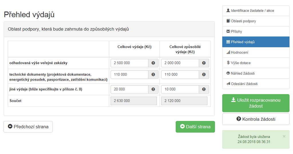 Povinné přílohy, které budete vkládat, naleznete u výzvy k podávání žádostí o dotaci na adrese www.mpo-efekt.cz. UPOZORNĚNÍ: Většinu příloh není nutné posílat spolu s žádostí.