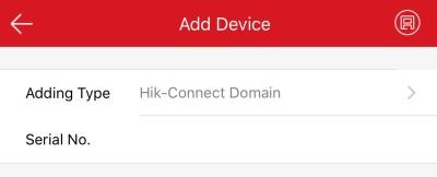 Ruční přidání Zařízení můžete přidat ručně prostřednictvím domény služby Hik-Connect.