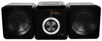 vertikálny dizajn možnosť montáže na stenu XMS 144 U Black CD mikrosystém CZ CD přehrávač CD R/RW, MP3 USB vstup pro přehrávání MP3 PLL FM tuner s digitálním laděním 30 předvoleb pro tuner AUX vstup