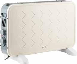 Topení TK 2030 Black / White Teplovzdušný konvektor CZ Plynule regulovatelný termostat 2 úrovně nastavení výkonu: I = 1200 / II = 2000 W funkce TURBO 2 úrovně výkonu ventilátoru přirozené proudění
