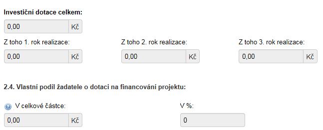 5.3 Finanční parametry schváleného projektu Nutné označit možnosti dle uzavřené smlouvy o dlouhodobé spolupráci. Celkové náklady projektu uvedené v ROZHODNUTÍ O POSKYTNUTÍ DOTACE pro rok 2017.