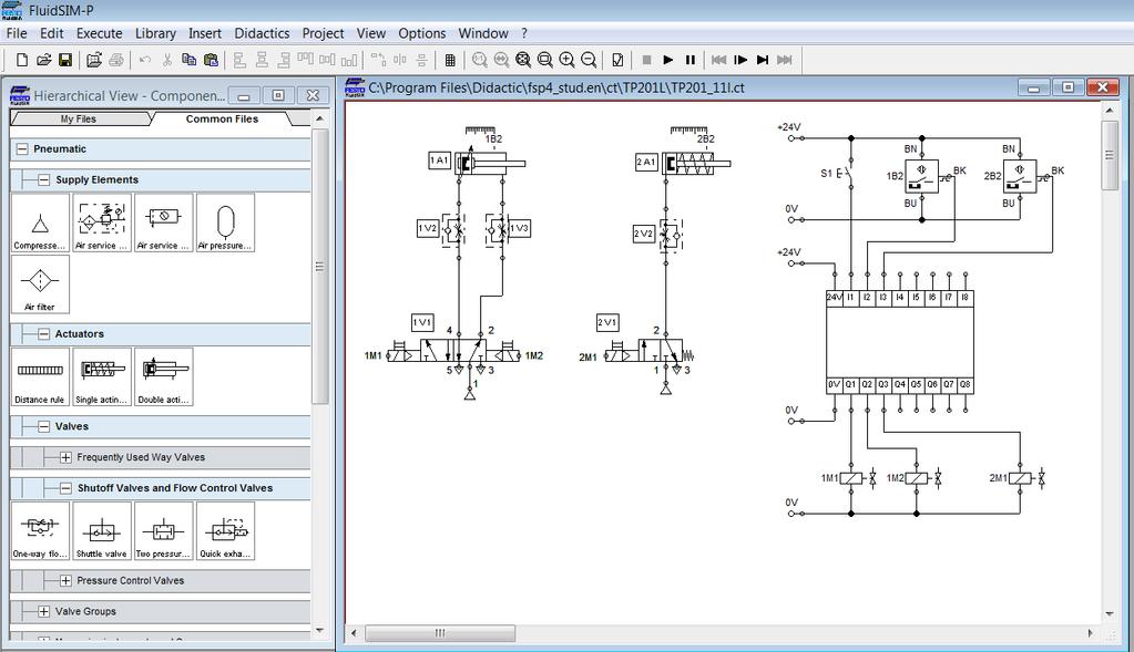 Novinkou v našem programovém vybavení je program FluidSim4.