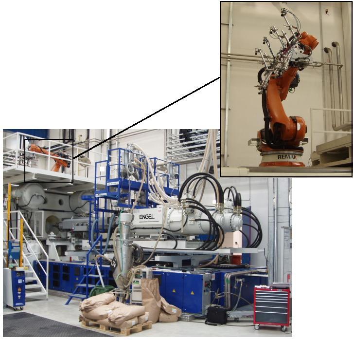 3.4.1 Nastavení technologických parametrů na stroji při vstřikování konvenční kaskádou Technologické parametry jsou na vstřikovacím stroji Engel Duo nastaveny prostřednictvím řídící a regulační