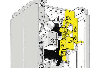 Hydraulický modul Doplňkový modul lze zabudovat do kamen tak, že nezabere