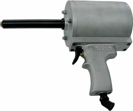 Pneumatická pistole pro extra dlouhé trhací nýty Kód 32602 Pneumaticko-hydraulická nýtovačka RIV 500 je navržena pro extra dlouhé trhací nýty.