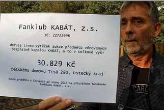 Kabát uspořádal dražbu pro náš domov Tak aby bylo jasno, nebyla zima, nefoukal ostrý severák, nepoletovaly sněhové vločky, nevytáhli jsme ze skříní kabáty.