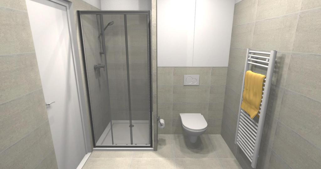 kúpeľne a WC steny _ BÉŽOVÁ 30x60 cm: všetky steny kúpeľne a WC ukončovacie lišty _ hliníkové škárovacia hmota _