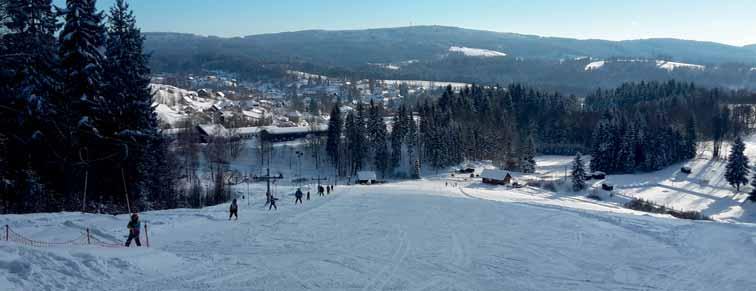 Ski areál je ideální pro rodiny s dětmi, začínající ale i pokročilé lyžaře.