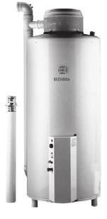 EBR WH 50T 10,6 kw 189 l, V: 1448 mm 25V50-2 19 350 K Ohřev TV +50 C 138 l/h, Š: 502 mm, komín 80 mm.