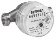 schválení, zvýšená magnetická D 15/SV EBR ER-M Q3 2,5 m 3 /hod. (80 mm) 106015038 395 K D 15/TV EBR ER-M Q3 2,5 m 3 ochrana, suchoběžné jednovtokové provedení. /hod. (80 mm) 106015098 395 K D 20/SV EBR ER-M Q3 4,0 m 3 Vodorovná i svislá montáž.