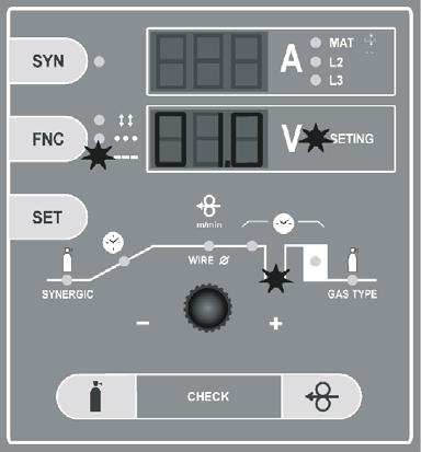 ters. Function LOGIC operates just in this way it makes everything clear and distinct: Upper display switches on during welding process only when electronics makes measurements and shows welding