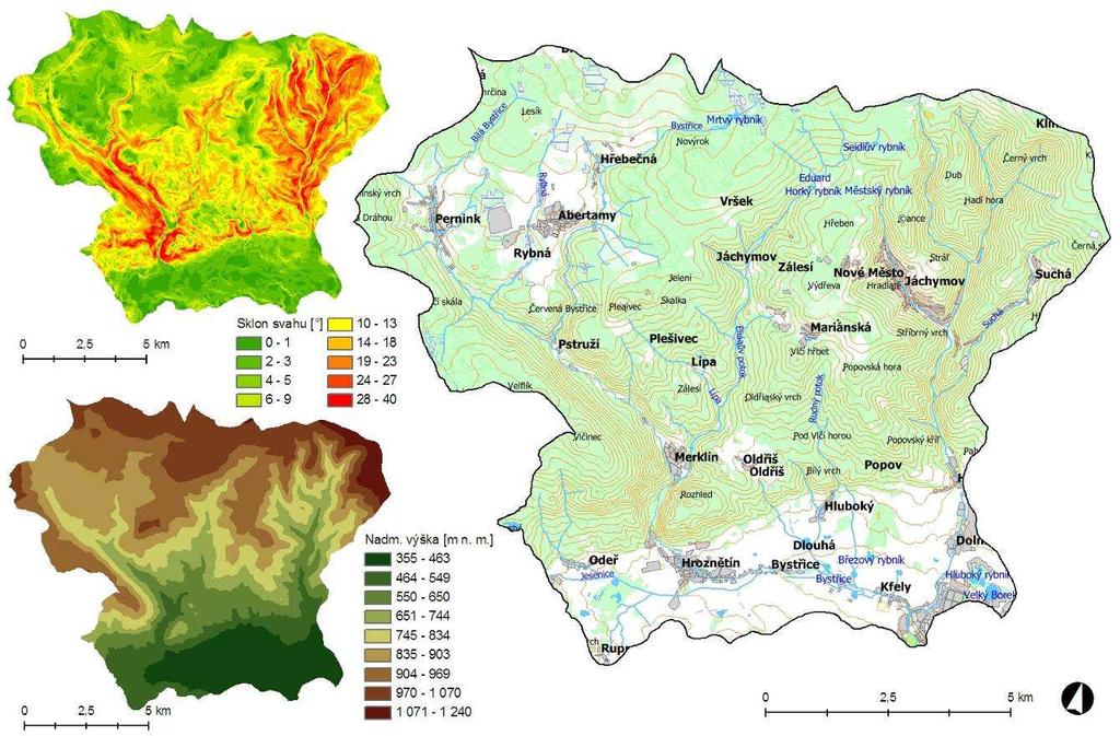 ČÁST A: TEORETICKÉ POZNATKY A METODICKÉ POSTUPY erozí hluboko do vrcholových částí Krušných hor.