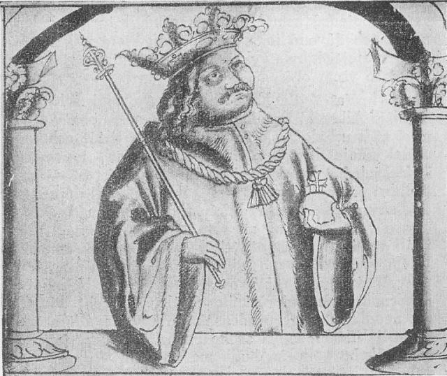 Král Jiří z Poděbrad (Codex Hasenburgiens).