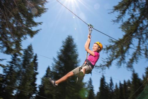 Flying Fox skalní labyrint: Flying Fox: skalní labyrint, Flying Fox a lanové