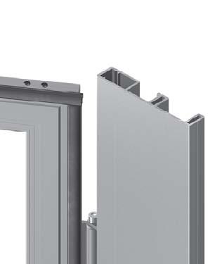 Internal portal height (PI) Detail dosednutí vrat Closed door detail 20 35 Technická informace / Technical information: Standardní rozteč závěrových tyčí je 500mm.