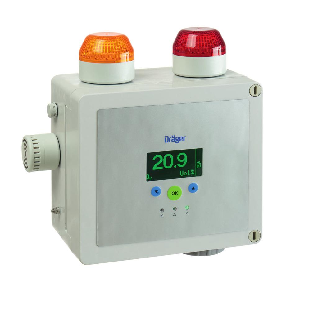 Dräger PointGard 2100 Detection of toxic gases and oxygen Dräger PointGard 2100 je samostatný systém pro detekci plynů určený k trvalému monitorování prostoru na výskyt toxických plynů v ovzduší