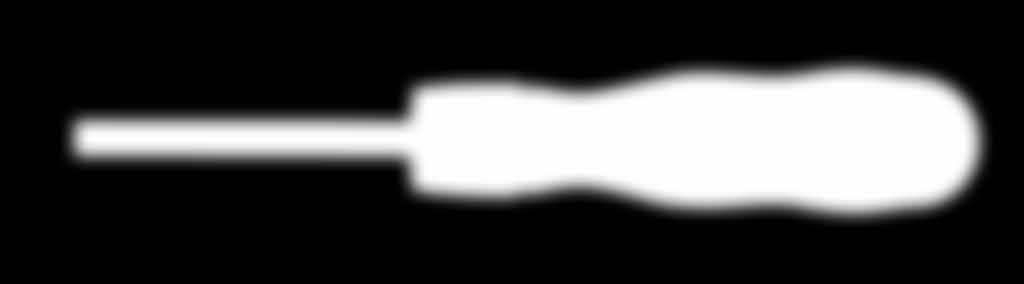 Dřík: kruhová čepel s magnetem, leskle chromovaná. Mechanismus ráčny: 28 zubů. Pohon: DIN 3126-D 6,3. Výkonný šroubovák s ráčnovým mechanismem. Zásobník na 12 bitů.
