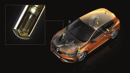 Vďačí za to bohatému know-how divízie Renault Sport v oblasti prispôsobovania športových technológií využívaných v pretekárskych vozidlách na potreby sériových modelov. 2.