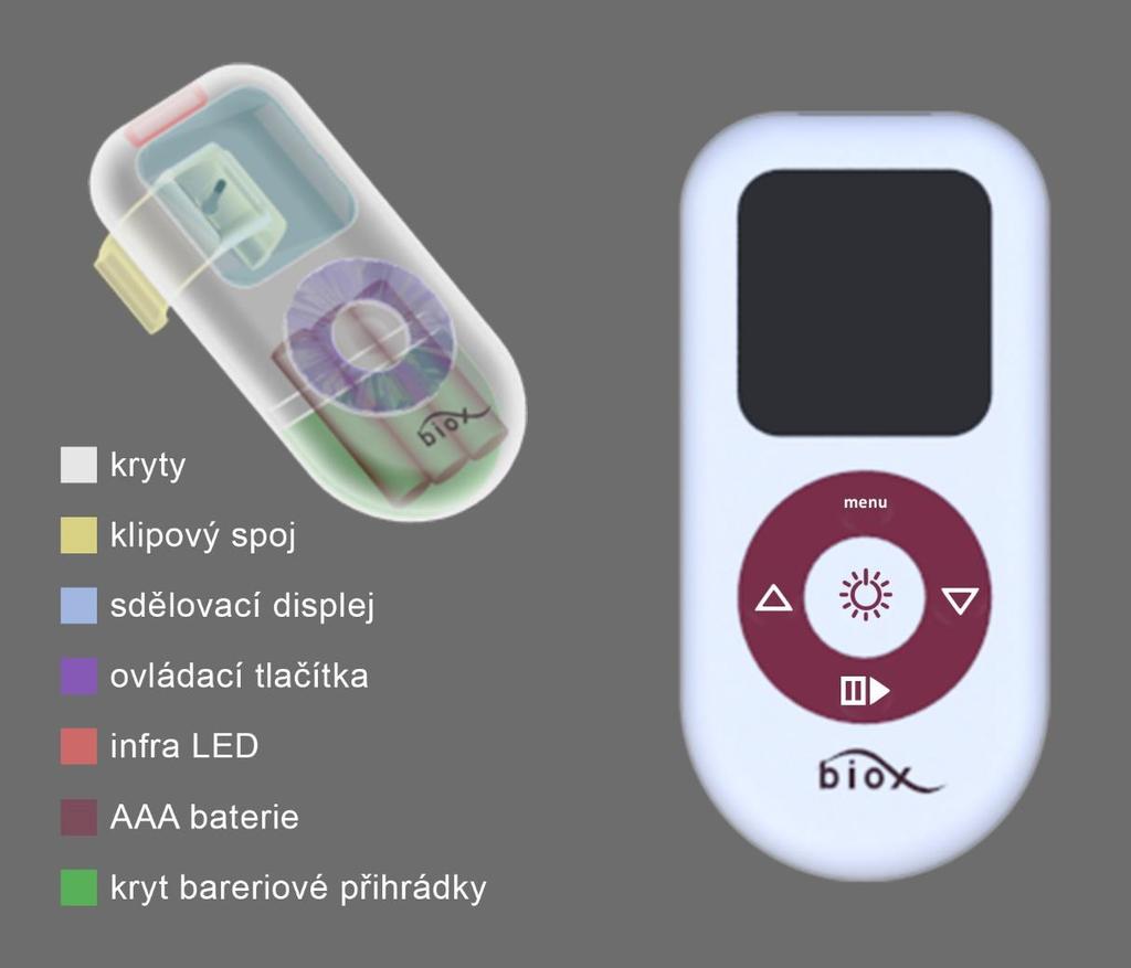 Konstrukčně technologické a ergonomické řešení jednoduchého uchycení na rameno lampy pomocí klipového spoje.