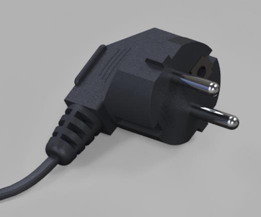 Konstrukčně technologické a ergonomické řešení Obr. 6-66 Napájecí kabel se zástrčkou 6.1.