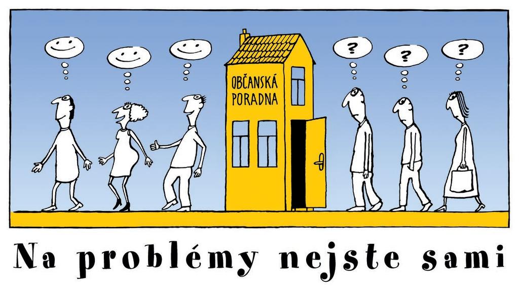 Občanská poradna Společnou cestou poskytuje své služby s cílem, aby lidé ohrožení sociálním vyloučením či sociálně vyloučení nebyli znevýhodňováni z důvodu neznalosti svých práv a povinností,