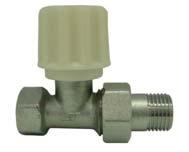 Radiátorový kohout rohový SAM 3/8" 1/2" 3/4" 1"