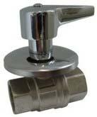 +110 C 3/8" 1/2" 3/4" 88,50 92,40 144,80 2990 Kulový napouštěcí a vypouštěcí kohout niklovaný PN10,