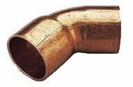 Pájecí tvarovky FRABO STRANA 120 Měděný oblouk 90 A x I CU.5001A 12. 15. 18. 22. 28. 35. 42. 54. 64. 76. 89. 108.