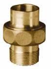 4472G 12x3/8" 12x1/2" 15x3/8" 15x1/2" 18x1/2" 22x3/4" 123,60 54,80 116,60 35,00 63,00 101,40 Bronzová spojka, těsnící naplocho CU.