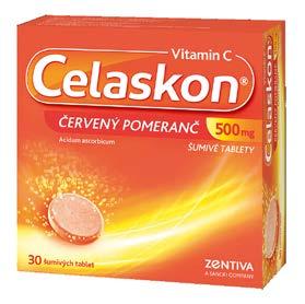 Celaskon 500 mg červený pomeranč 30 šumivých tablet Posiluje odolnost organismu při