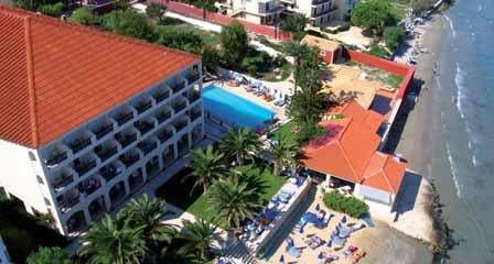 ZAKYNTHOS 32 Argassi 33 ZAKANTHA BEACH **** Příjemný hotel s palmami se nachází přímo u