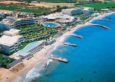 KRÉTA 20 Rethymno 21 GRECOTEL EL GRECO **** Moderní hotel v krásné subtropické zahradě se nachází přímo u