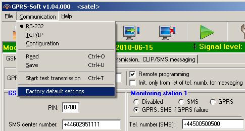 SATEL GPRS-T1 19 Určete formát, ve kterém musí být přijat kód události, aby mohl konvertor posílat SMS zprávy / CLIP (políčko Formát ); Určete kód události; jejímž přijetím bude poslána přednastavená